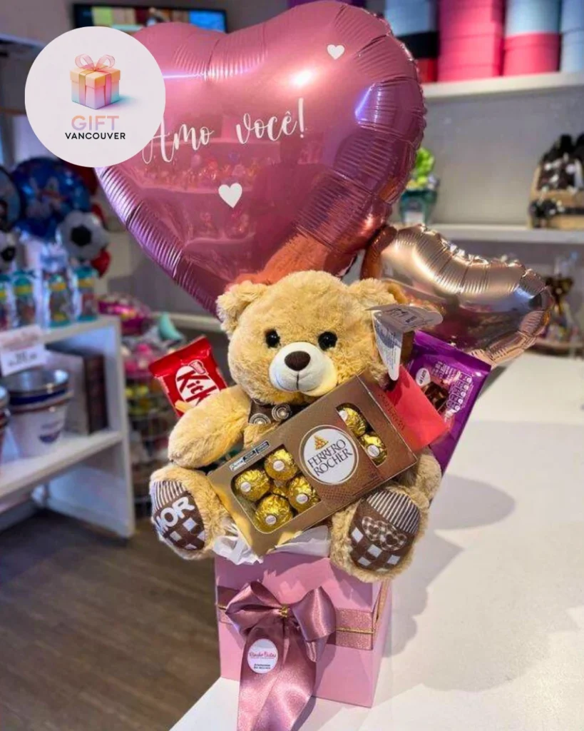 The perfect gift in Vancouver chocolates and stuffed animals